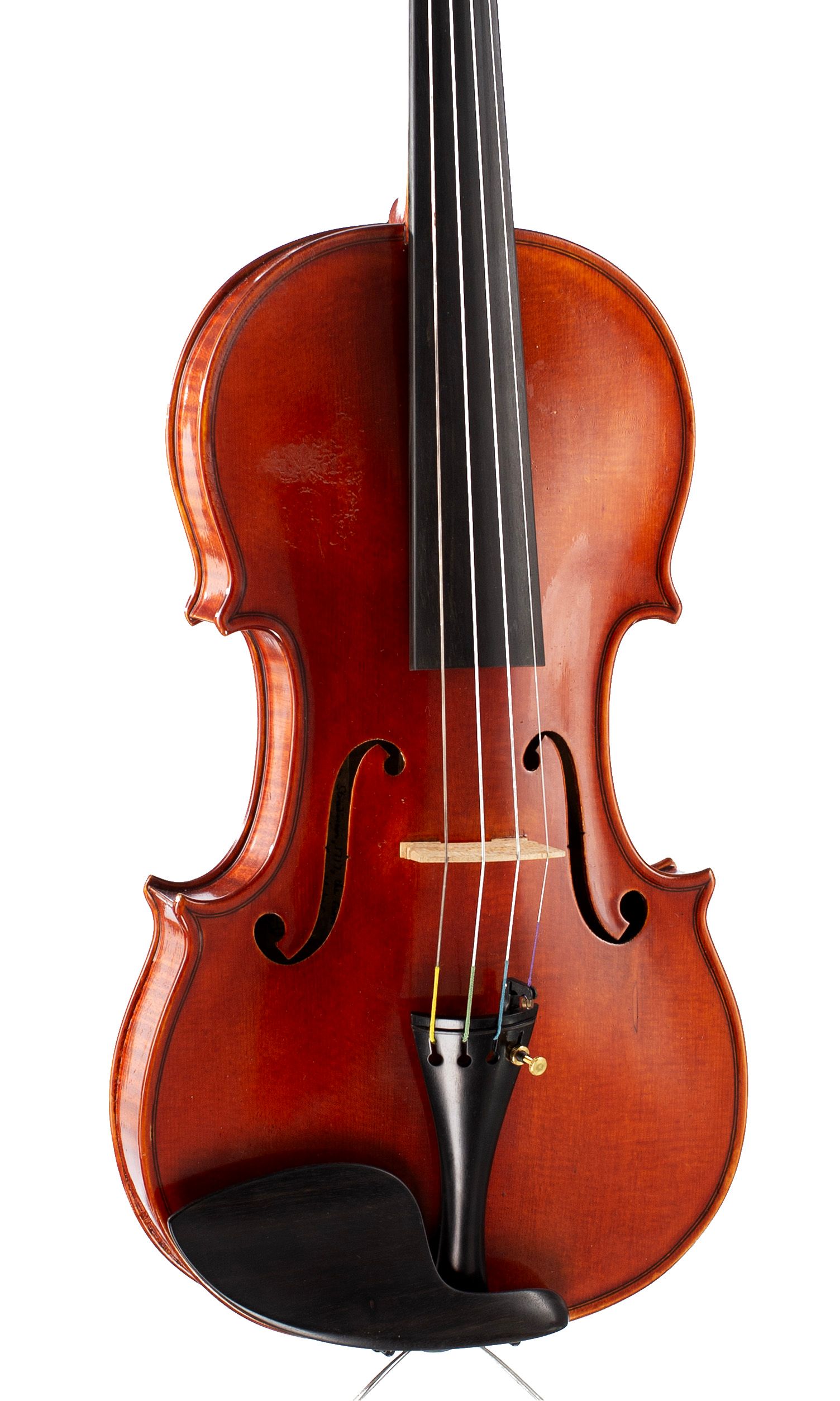 Violin by Michael Taylor, London, 1988 — angled view, 20°