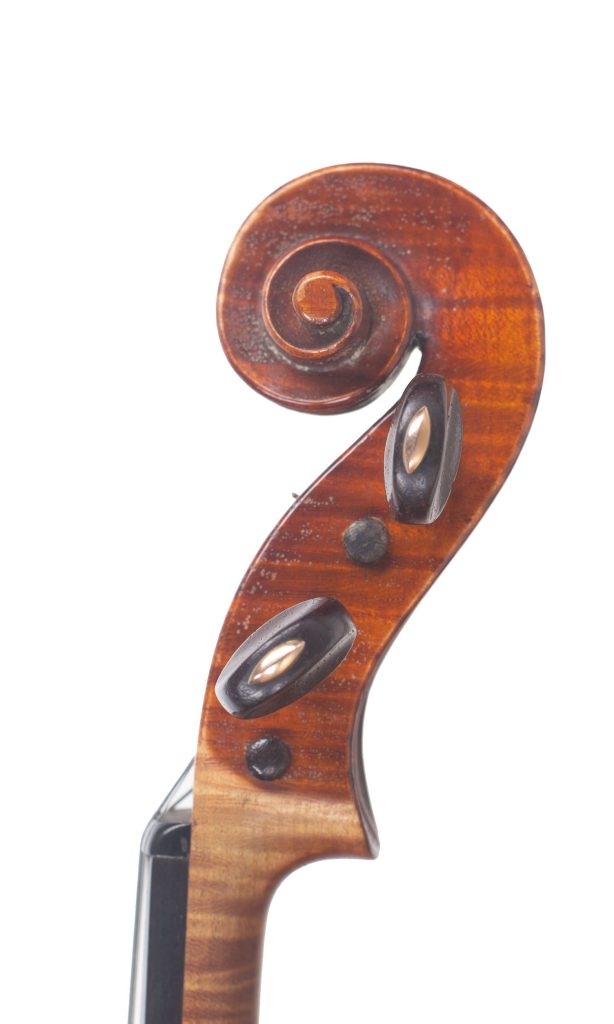 Violin by Paul Kaul, Nantes, 1927 — scroll