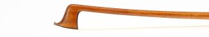 A silver-mounted violin bow by André Morizot, France, 1940 — head and frog