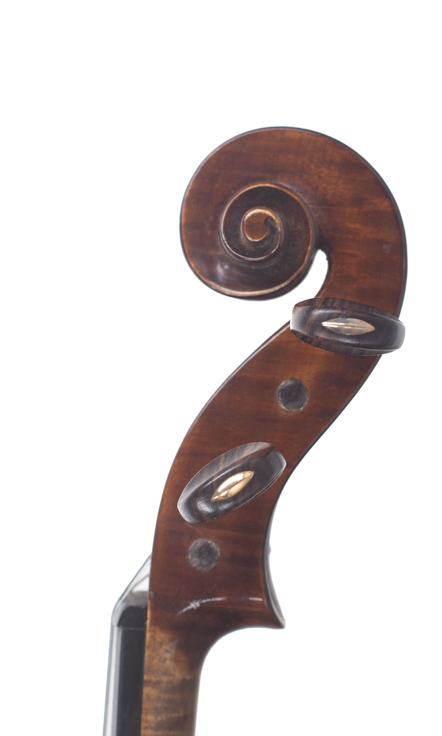 Violin by Jenny Bailly, Paris, early 20th Century — scroll