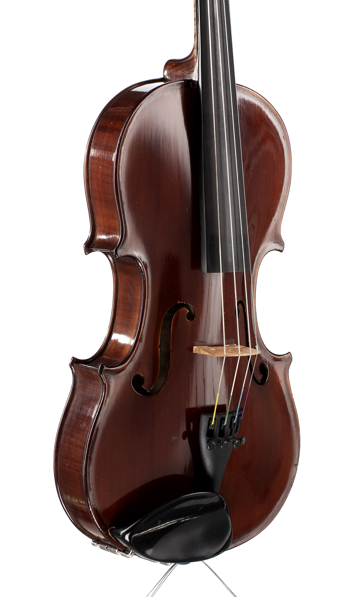 Violin by Jenny Bailly, Paris, early 20th Century — angled view, 40°