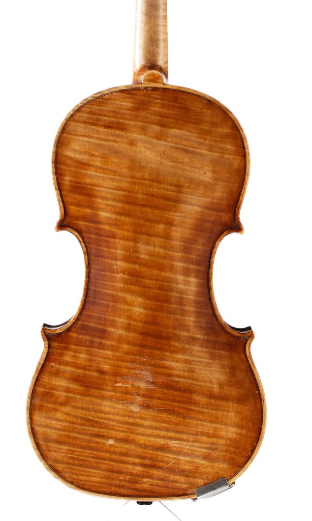 A violin by Sillem Benecke, Stockholm, 1880 — back