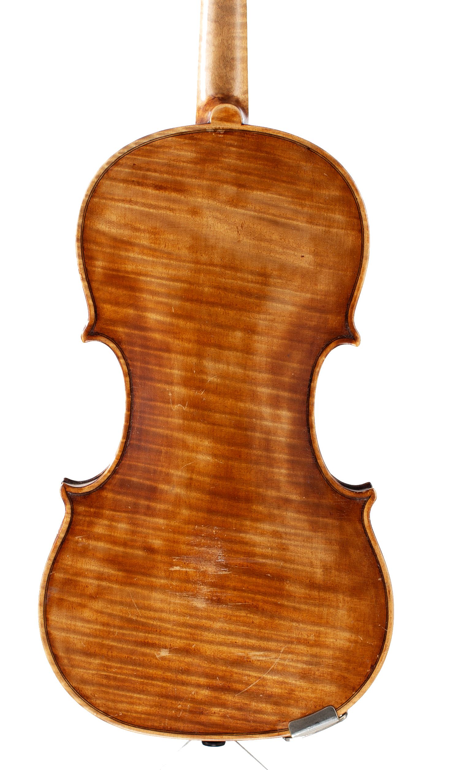 A violin by Sillem Benecke, Stockholm, 1880 — back