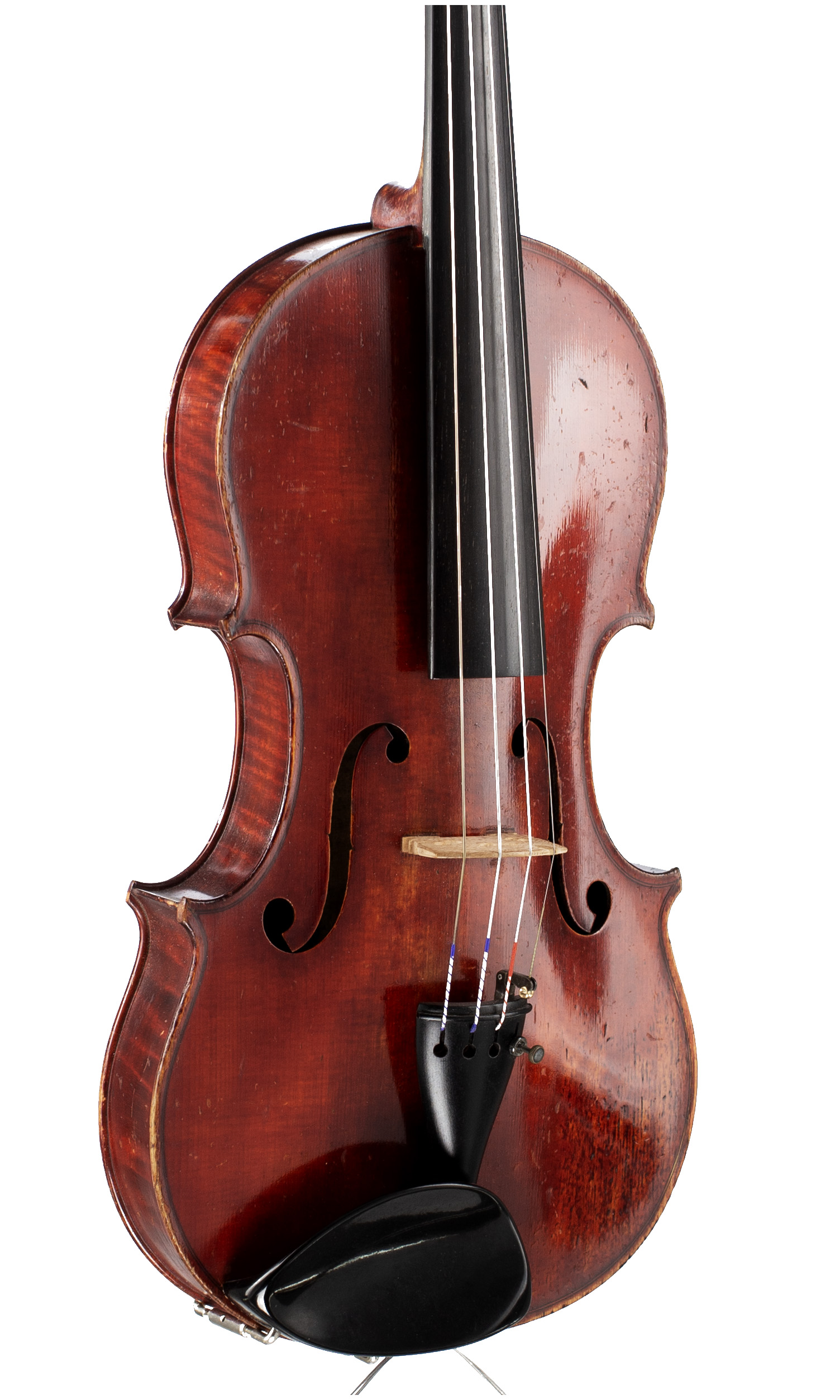 A violin by Jeffrey J. Gilbert, Peterborough, 1901 — angled view, 30°