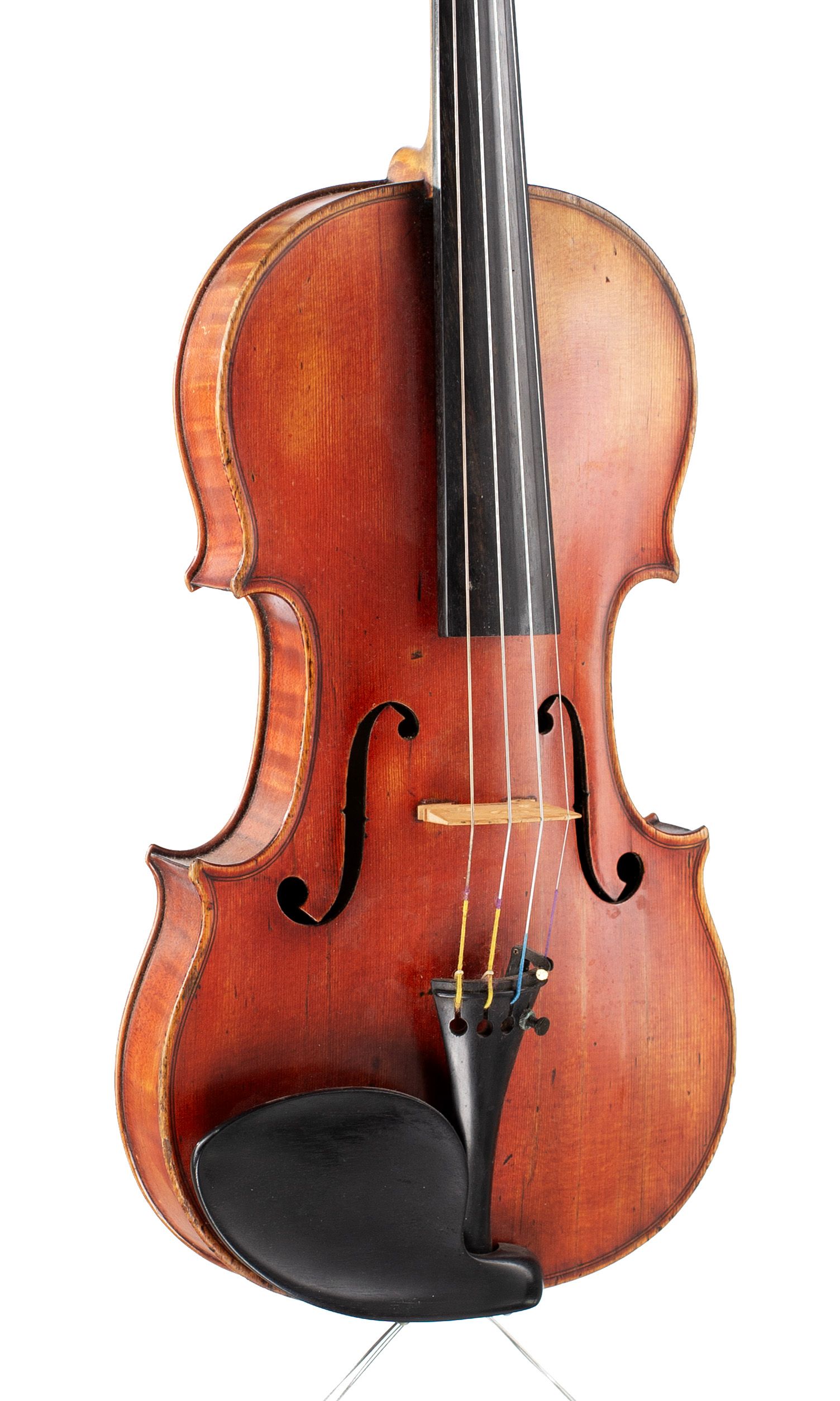 Violin, made for the Workshop of Jean Baptiste Vuillaume, Bordeaux, 1848 — angled view, 30°