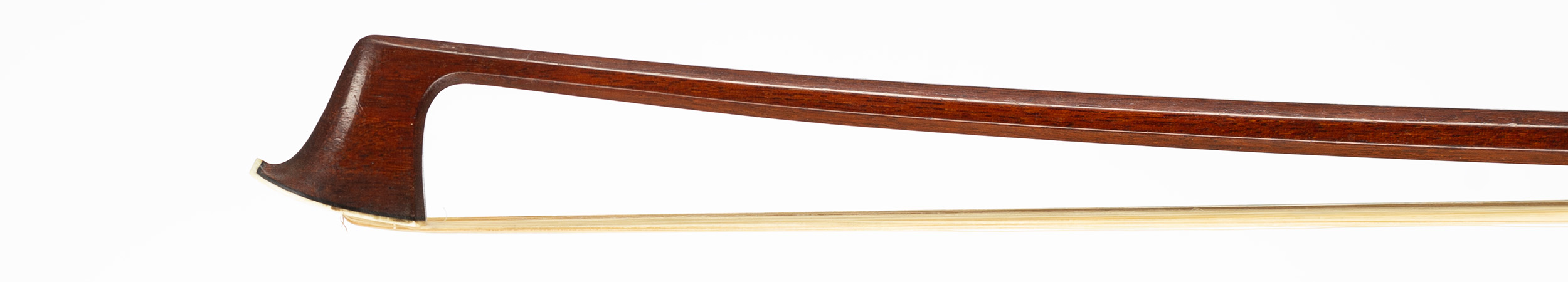 A silver-mounted violin bow by a member of the Knopf Family, Germany, circa 1940 — head