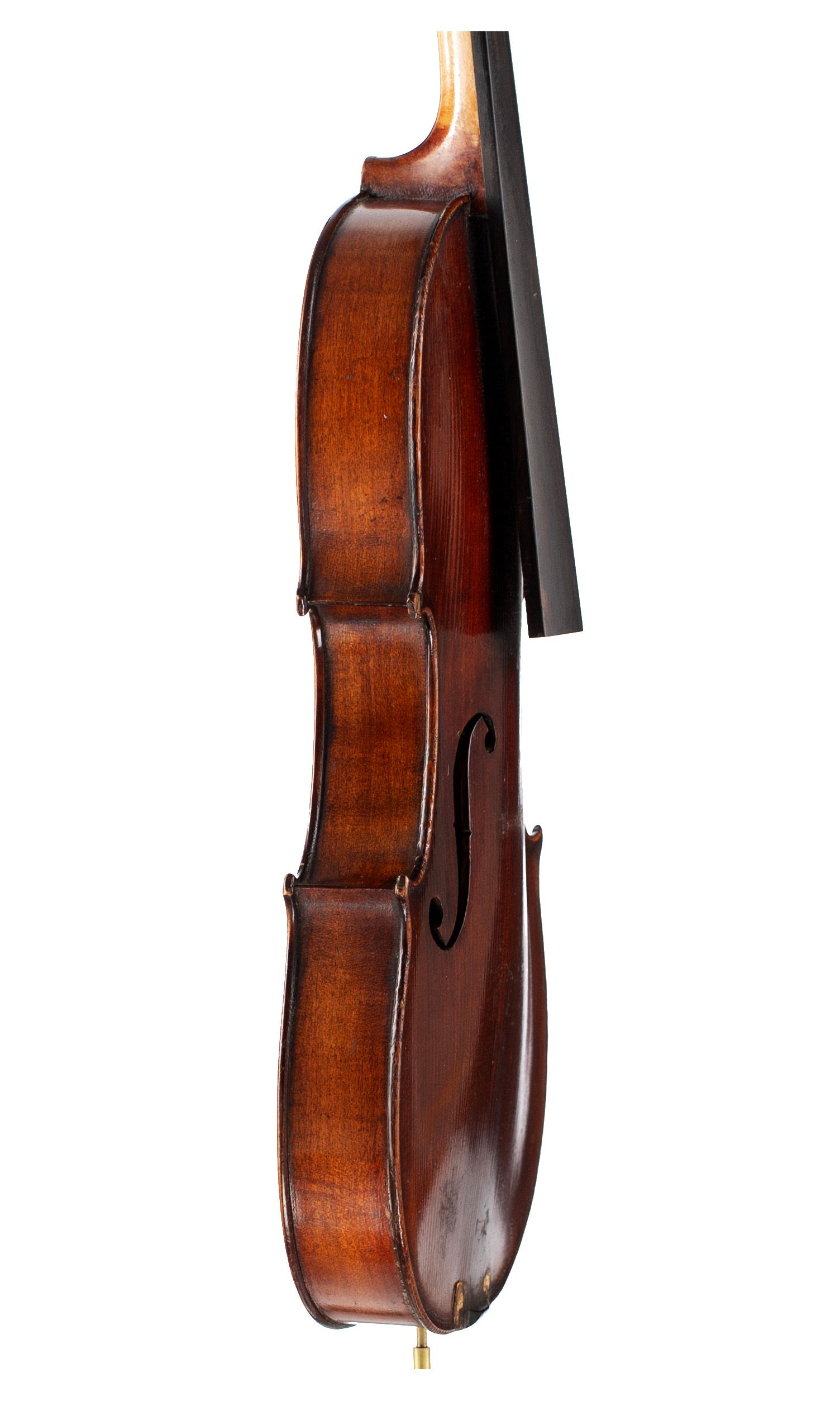 Violin, Workshop of Jérôme Thibouville-Lamy, Mirecourt, circa 1920 — angled view, 80°
