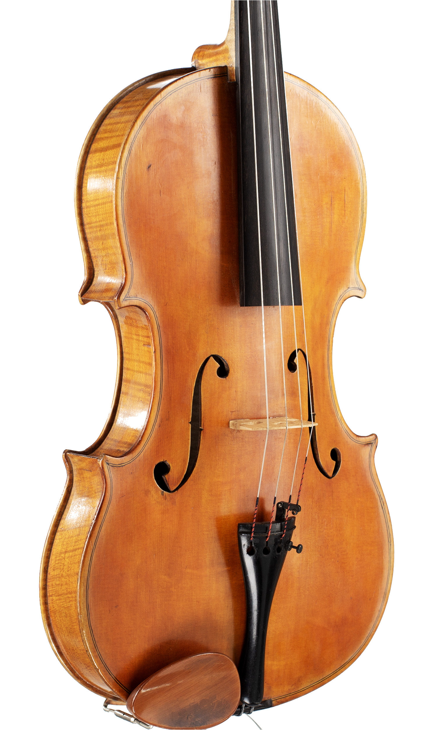 A viola by Alexander Youngson, Glasgow, 1960 — angled view, 40°