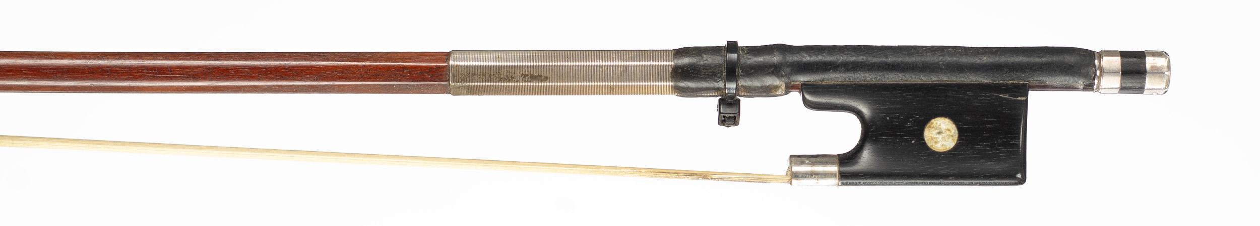A silver-mounted violin bow by François Nicolas Voirin, Paris, circa 1875 — frog