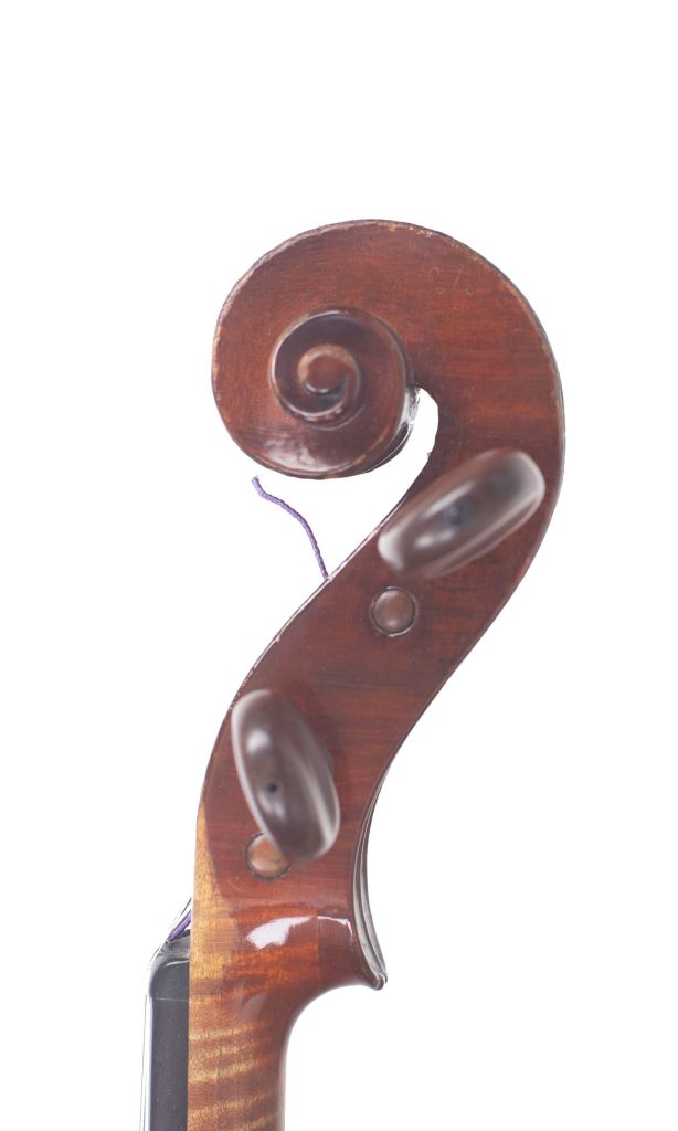 Violin by Cyril Jacklin, London, 1933 — scroll