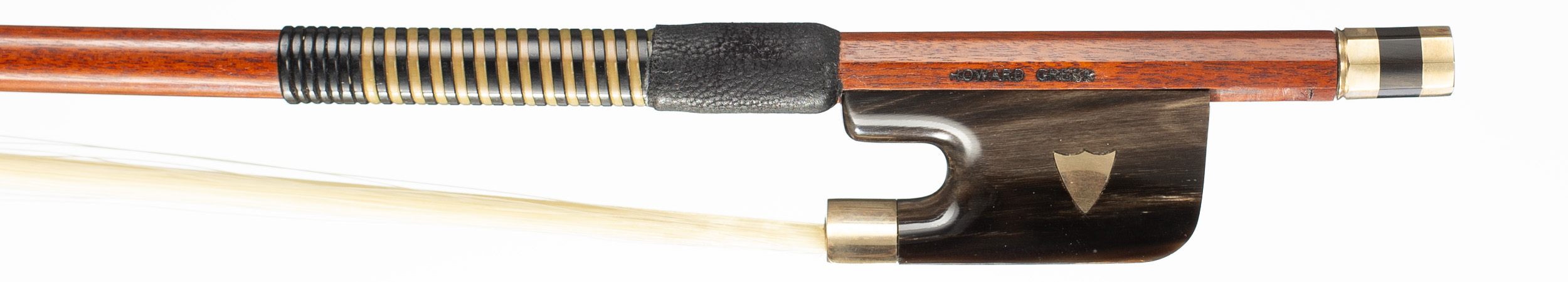 A gold-mounted cello bow by Howard Green, Fife, 2006 — frog