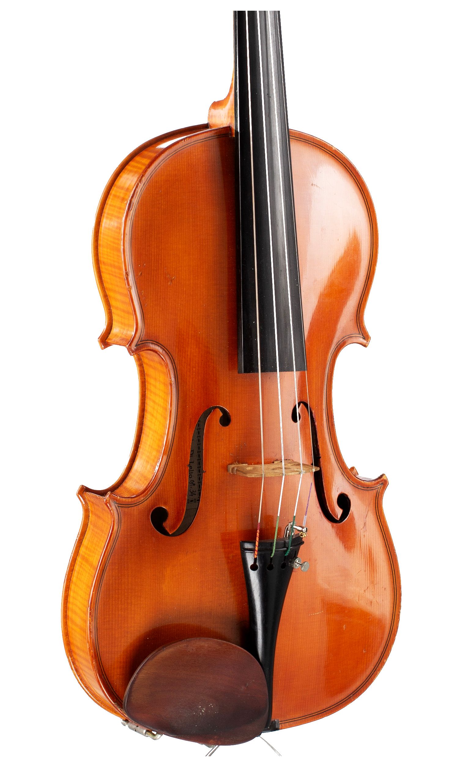 Violin by Armando Di Lelio, Rome, 1984 — angled view, 30°