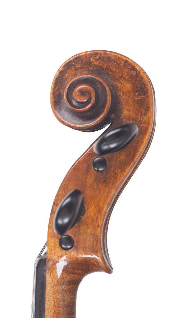 Viola by George Craske, circa 1850 — scroll