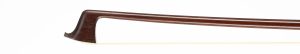 A silver-mounted viola bow by L. Pfretzschner, Germany — head and frog