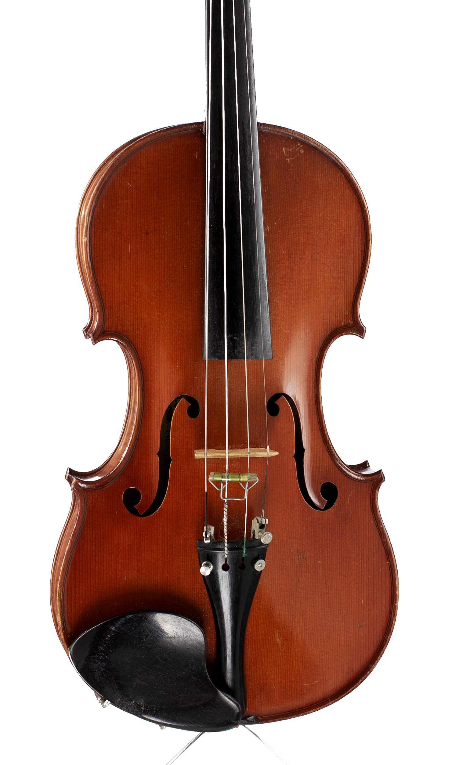 A violin by Charles Collin-Mezzin fils, Mirecourt, 1934 — angled view, 10°