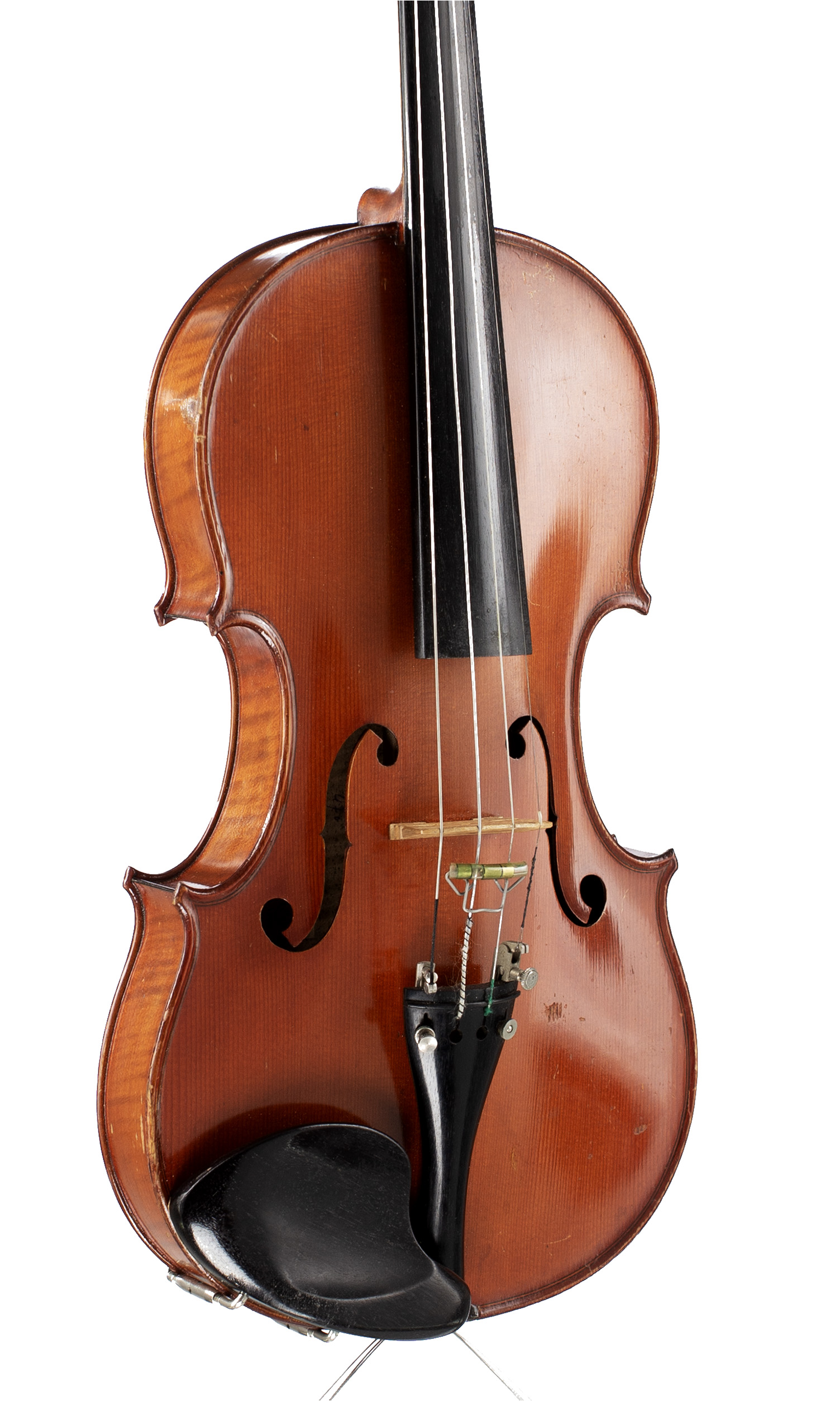 A violin by Charles Collin-Mezzin fils, Mirecourt, 1934 — angled view, 30°