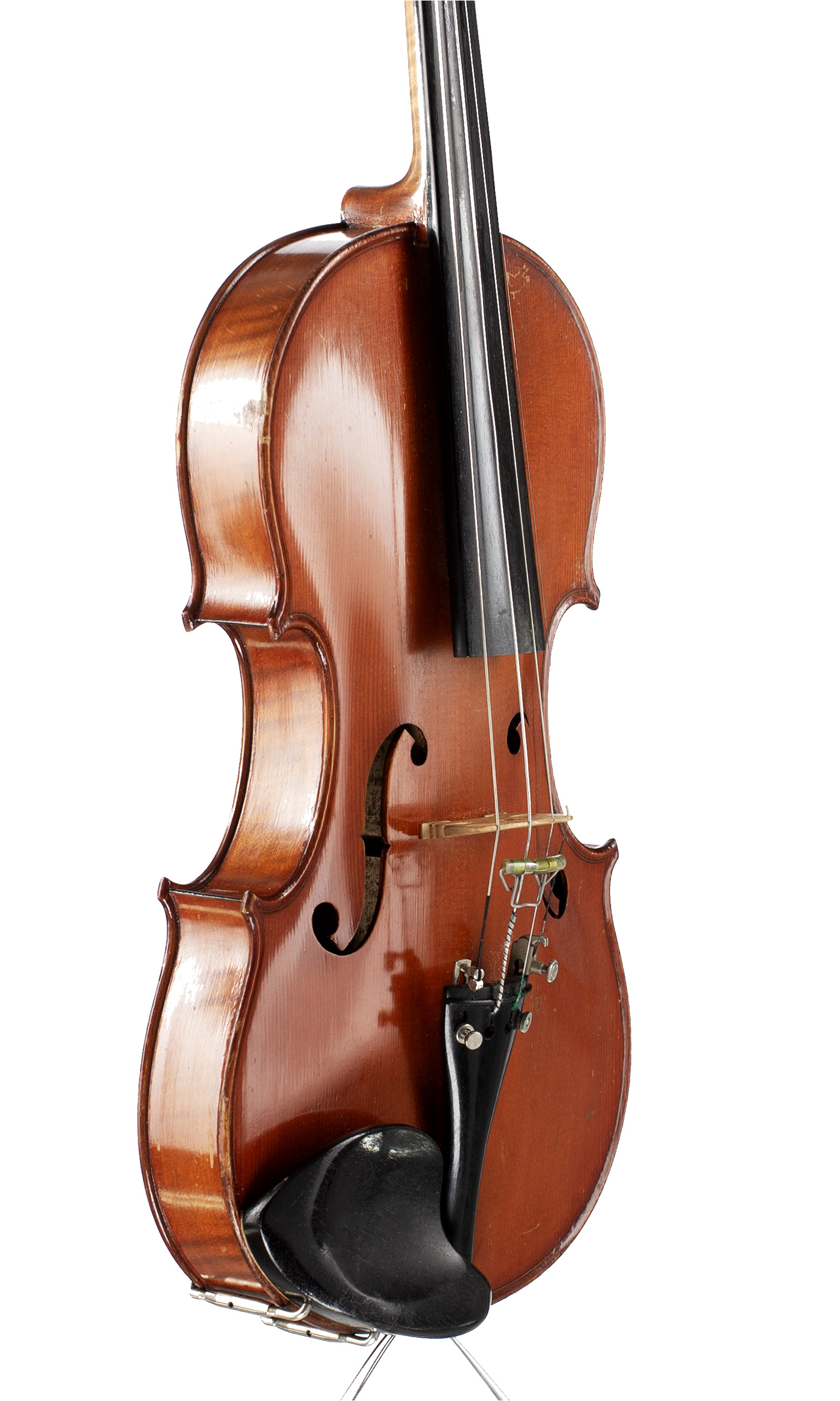 A violin by Charles Collin-Mezzin fils, Mirecourt, 1934 — angled view, 50°