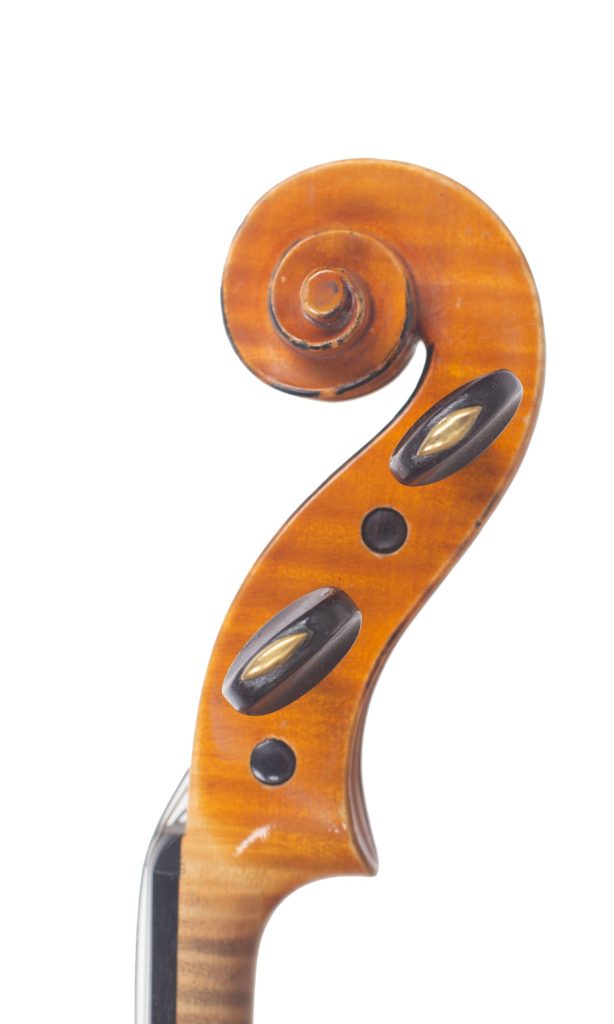 Violin by Victor Audinot, France, 1939 — scroll