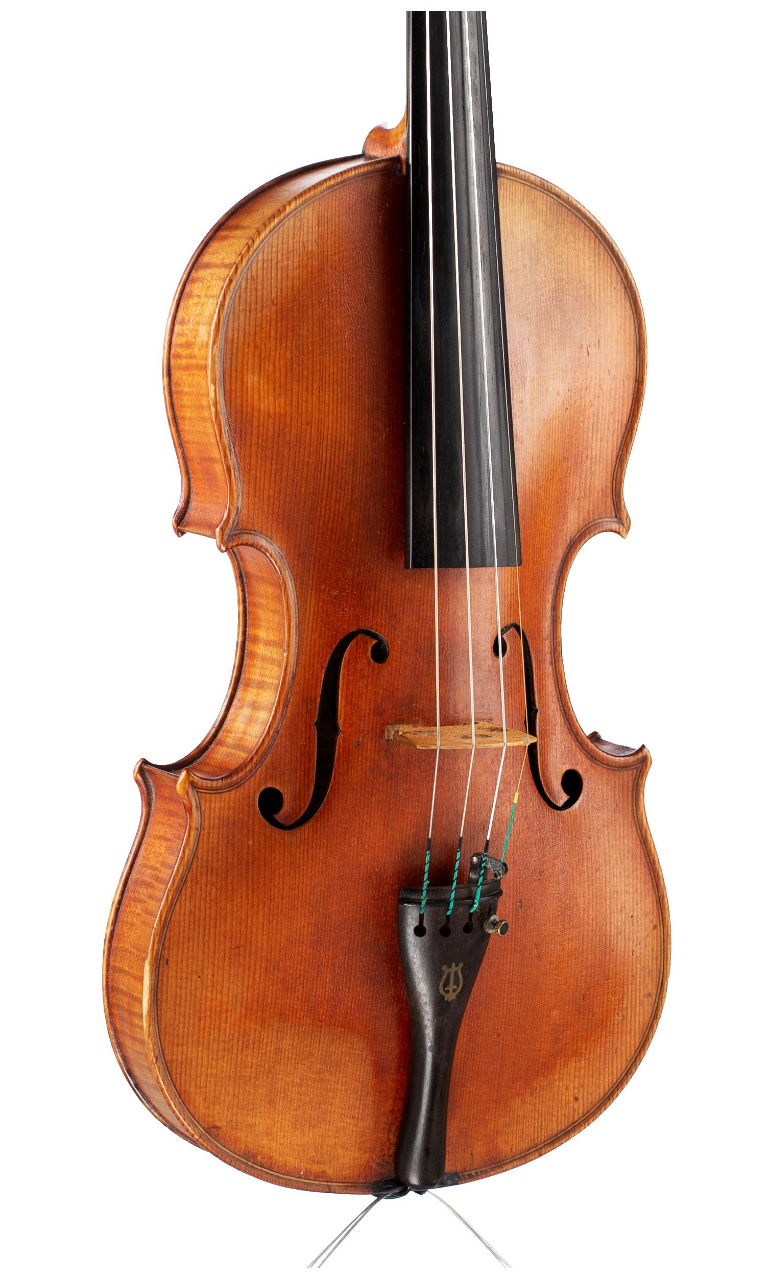 Violin, Workshop of Ernst Heinrich Roth, Markneukirchen, 1923 — angled view, 30°