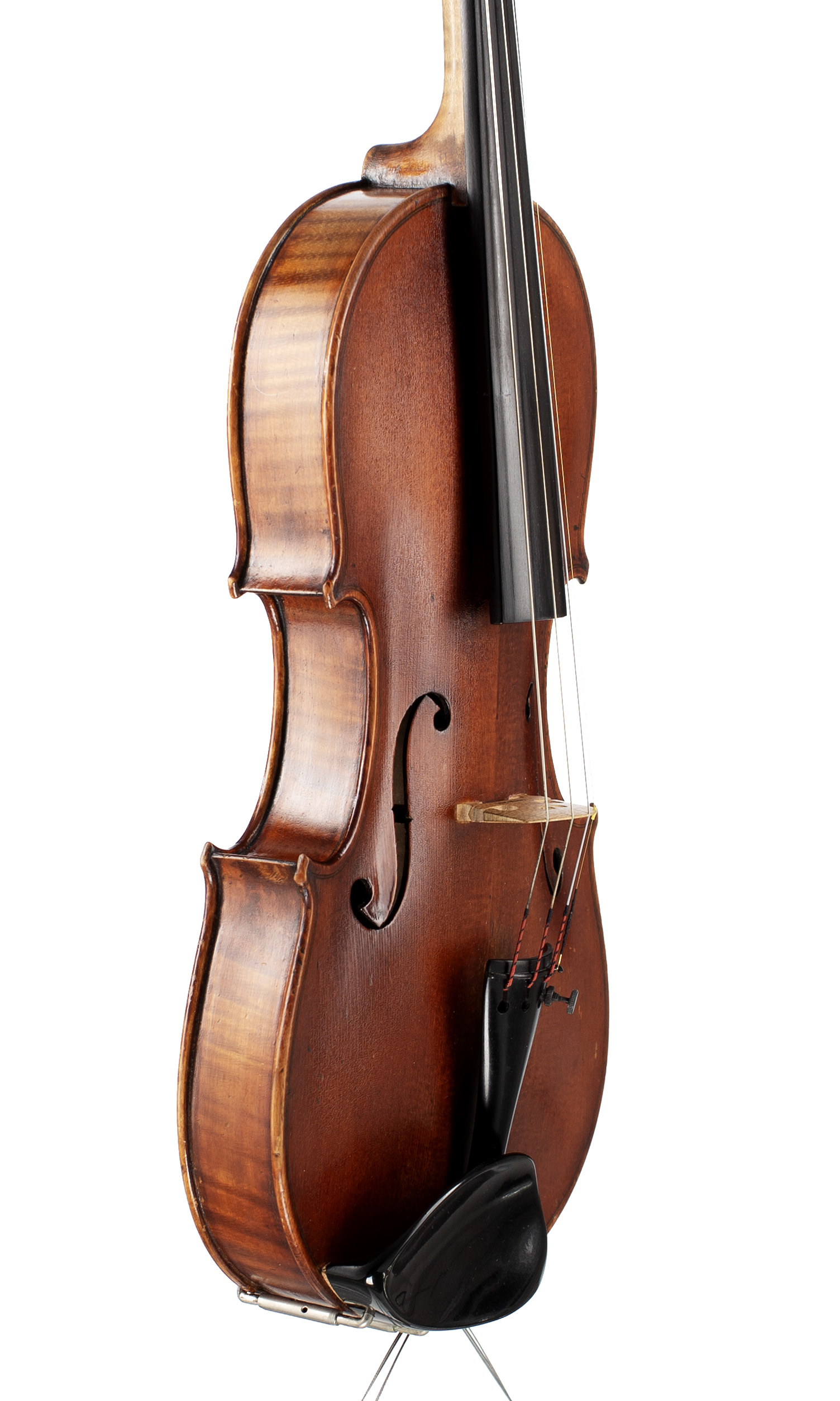 A violin by James Worden, Preston, 1901 — angled view, 60°