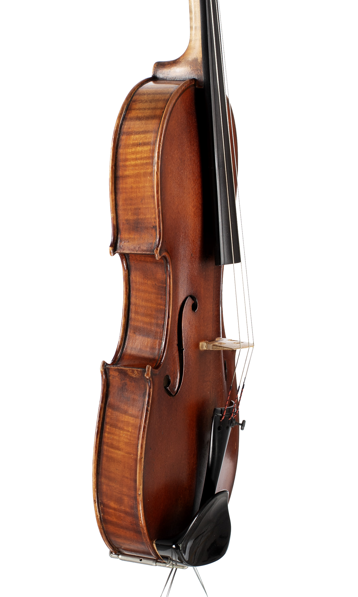 A violin by James Worden, Preston, 1901 — angled view, 70°