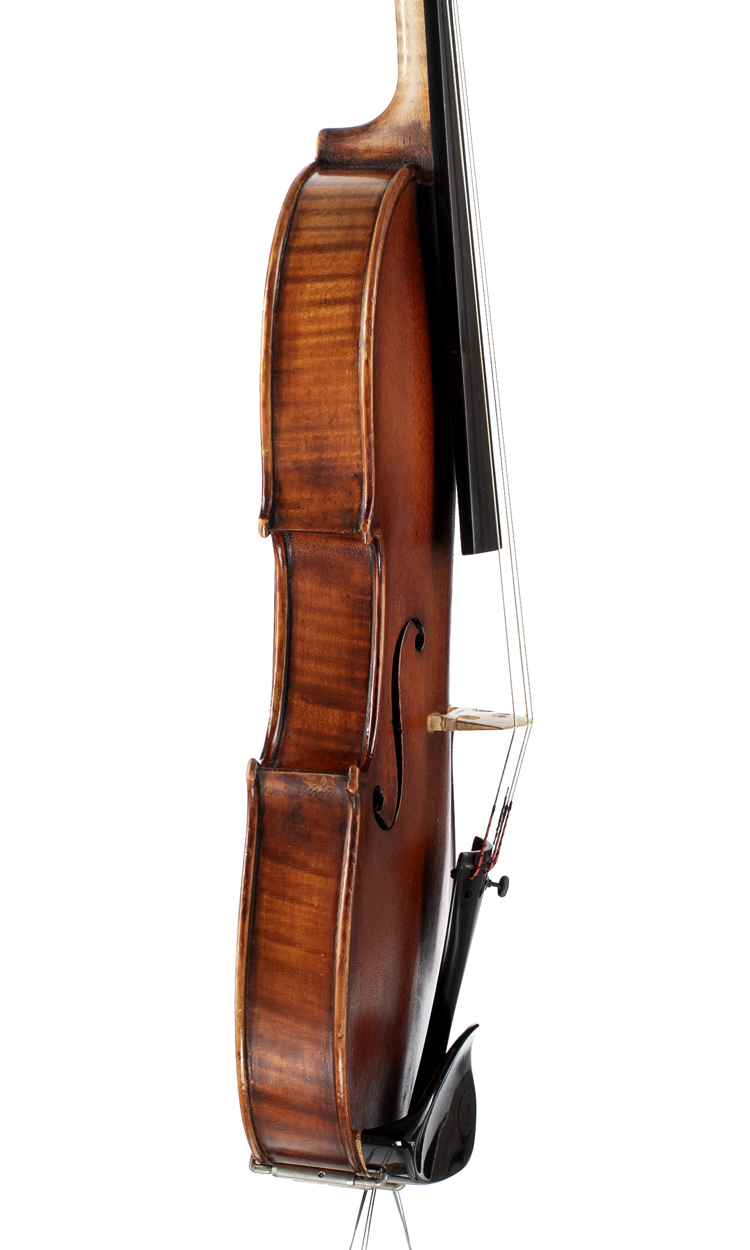 A violin by James Worden, Preston, 1901 — angled view, 80°