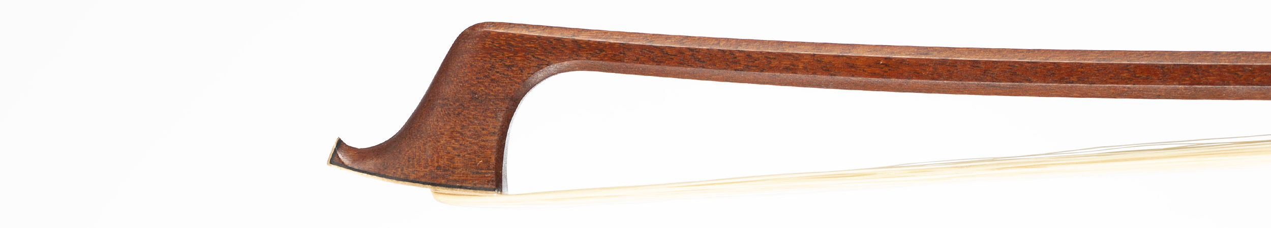 A gold-mounted cello bow by John Stagg, Bristol — head