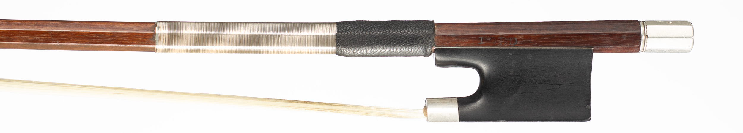 A silver-mounted cello bow, by John 'Kew' Dodd, London — frog