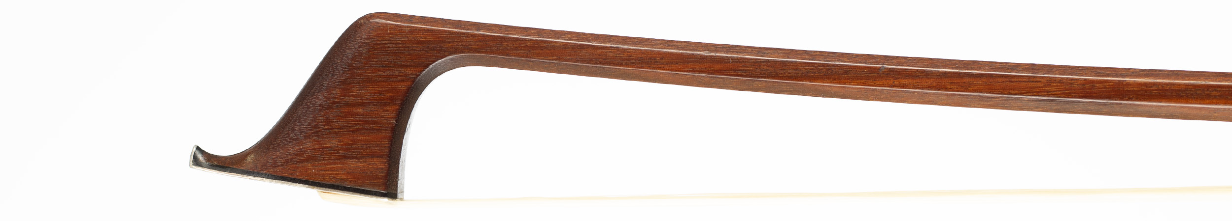 A silver-mounted cello bow, by John 'Kew' Dodd, London — head