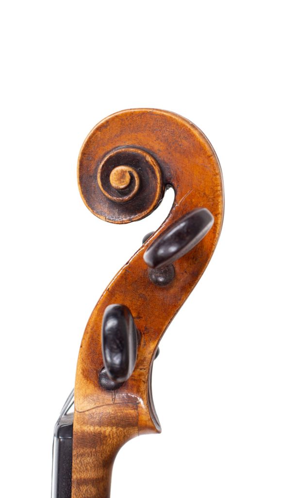 Violin by Joseph Hill, London, circa 1770 — scroll