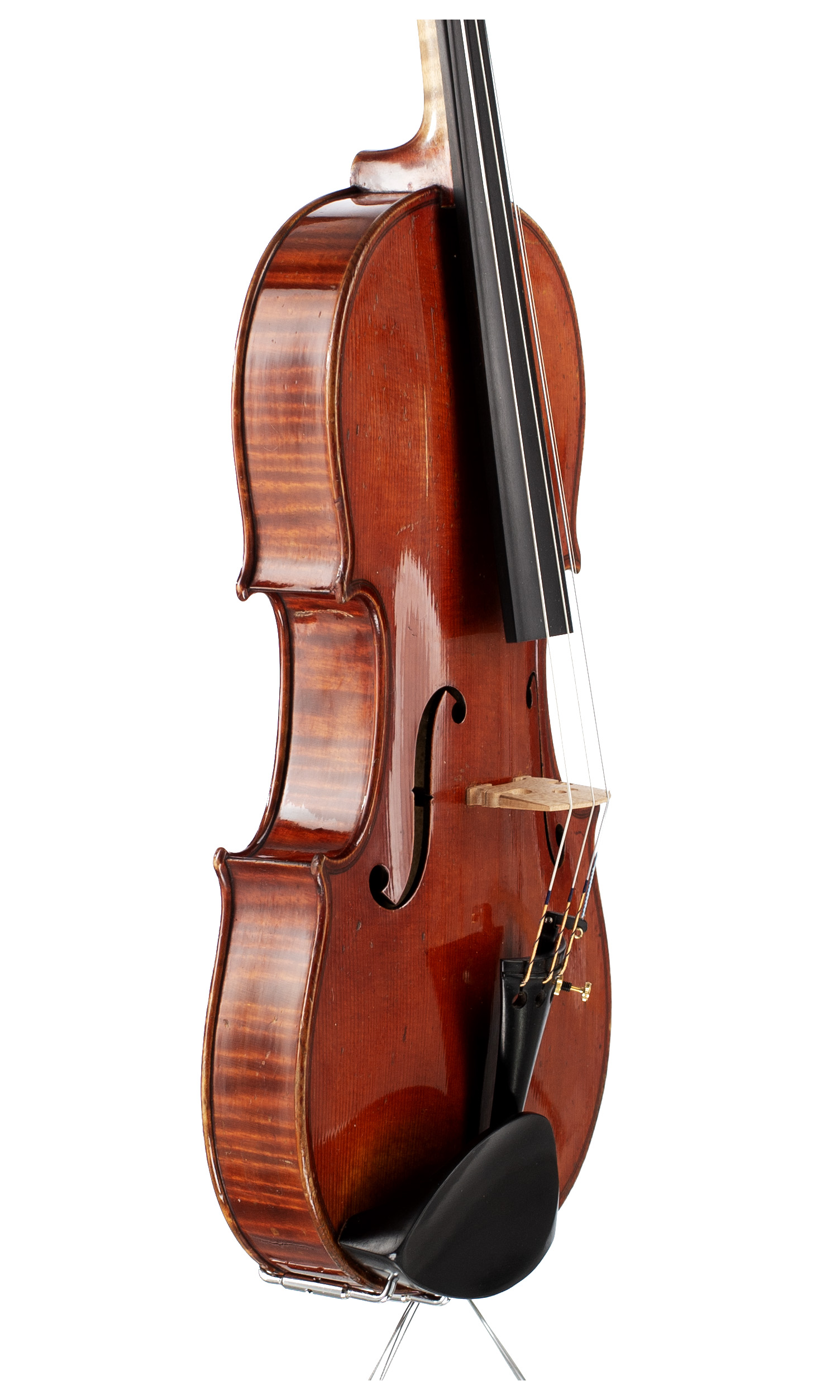 A violin by Albertus Blanchi, Nice, 1910 — angled view, 60°
