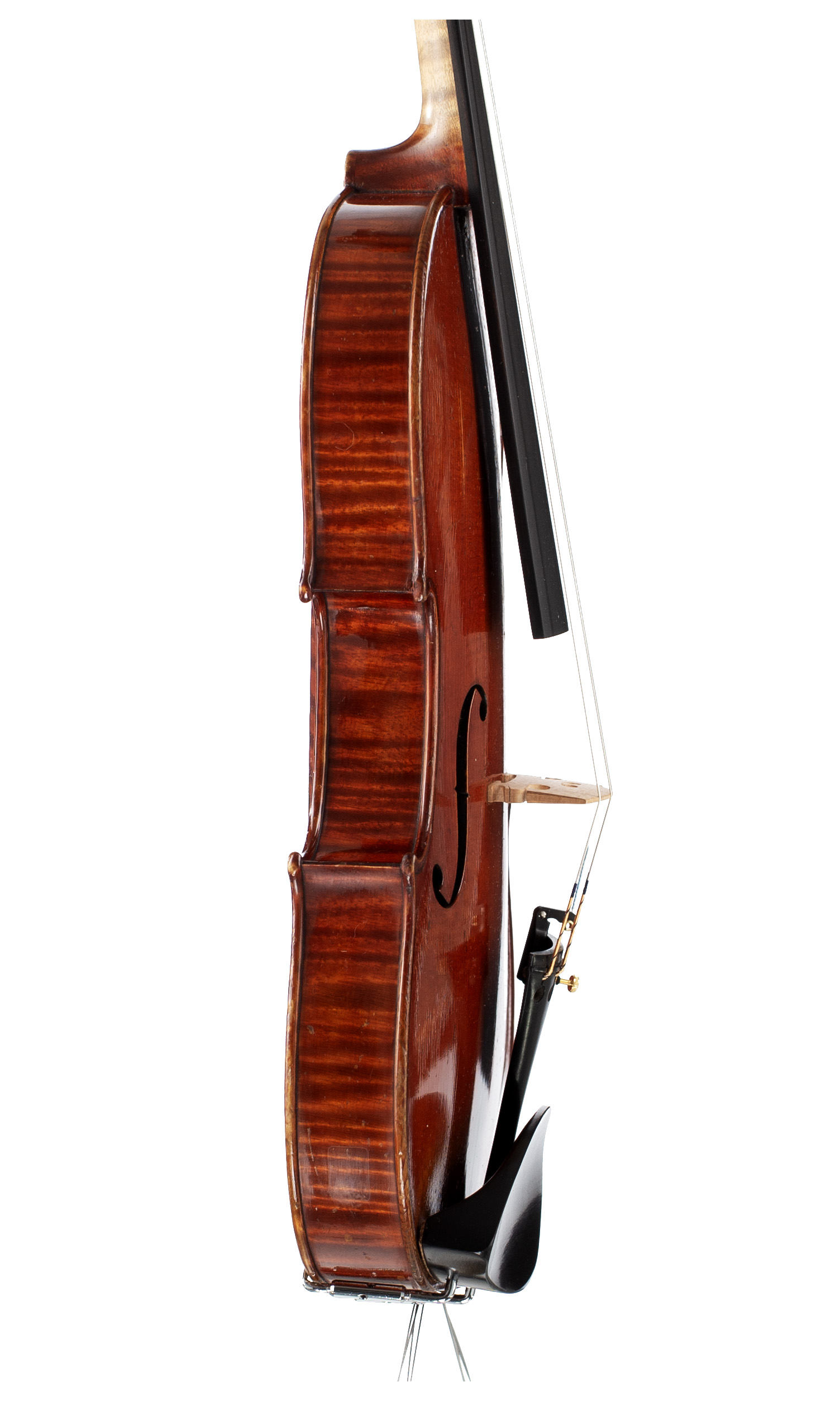 A violin by Albertus Blanchi, Nice, 1910 — angled view, 80°