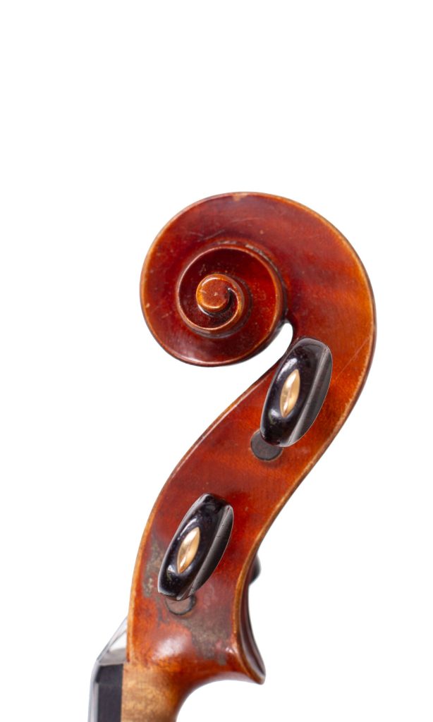 Violin by Charles Voiry, Toulouse, 1936 — scroll