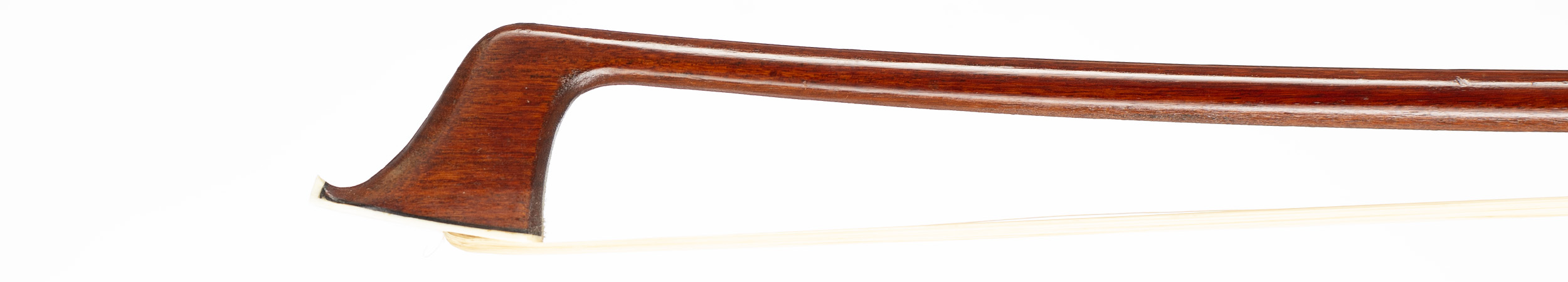 A silver-mounted cello bow by Alfons Riedl, Bubenreuth, circa 1960 — head