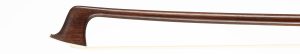 A silver-mounted violin bow by Pierre Simon, Paris, circa 1865 — head and frog