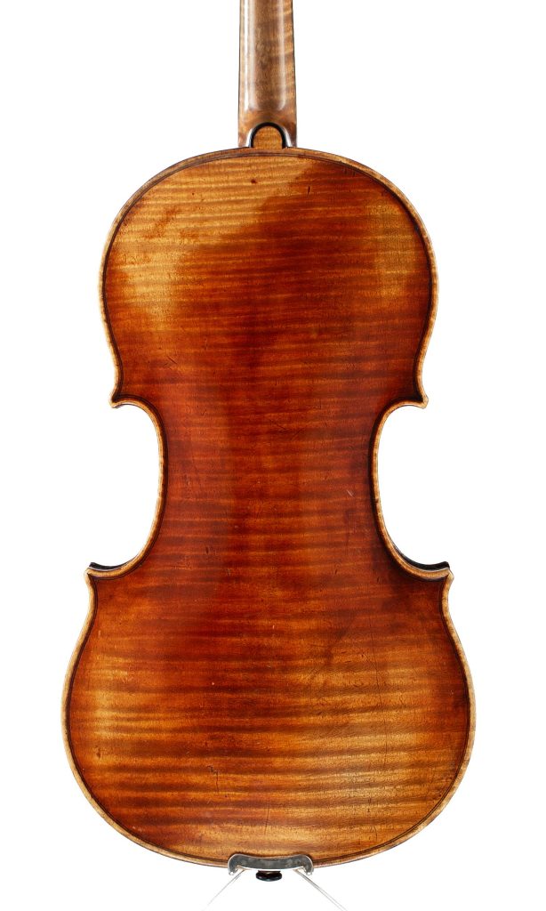 Violin by Georges Mougenot, Brussels, 1875 — back
