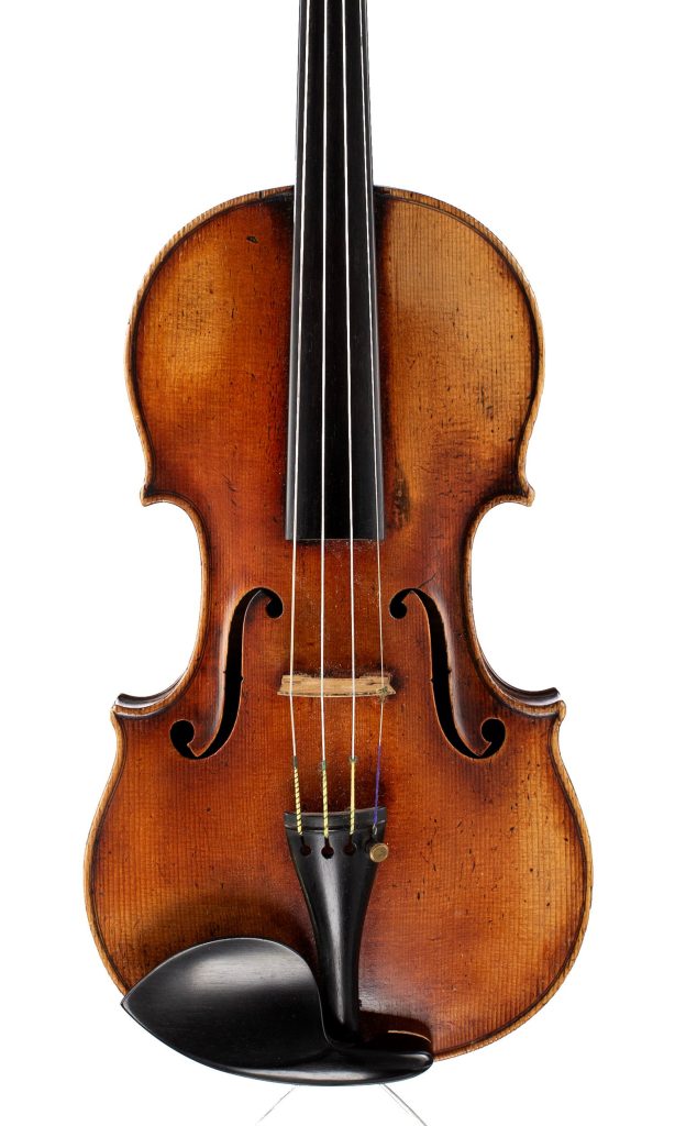 Violin by Georges Mougenot, Brussels, 1875 — front
