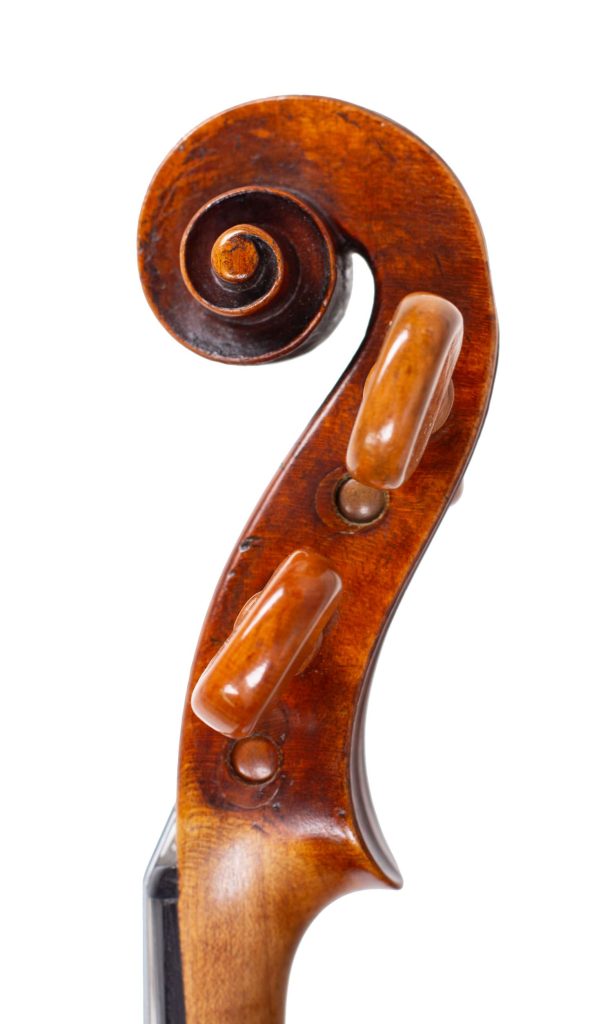 Viola, Workshop of John Betts, London, circa 1800 — scroll