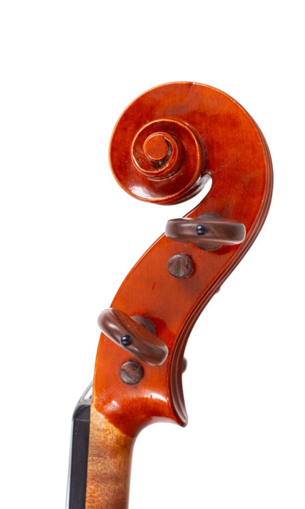 Violin by Lorenzo Guado, Italy, 1999 — scroll