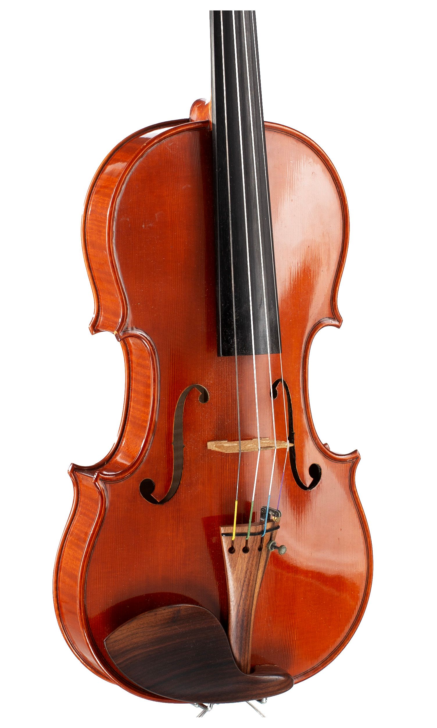 Violin by Lorenzo Guado, Italy, 1999 — angled view, 30°