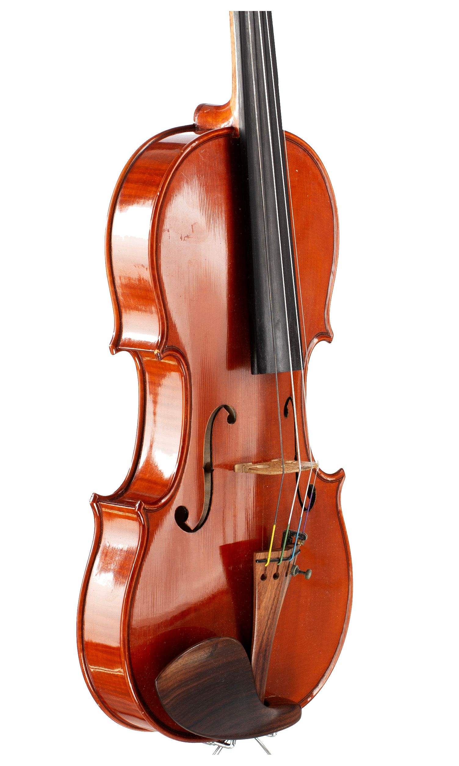 Violin by Lorenzo Guado, Italy, 1999 — angled view, 50°