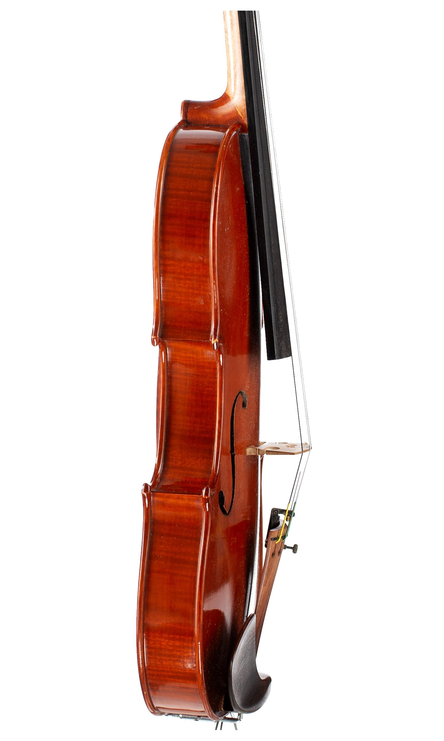 Violin by Lorenzo Guado, Italy, 1999 — angled view, 80°