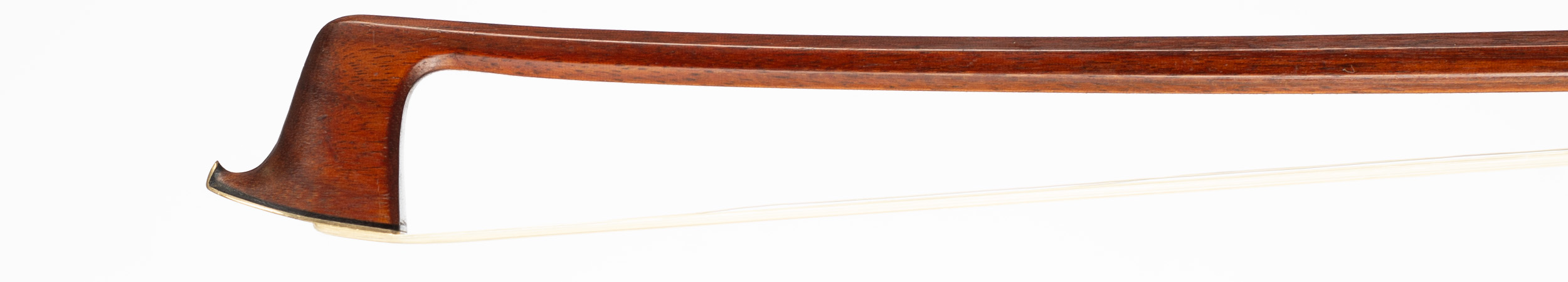 A gold-mounted violin bow by Percival Bryant, England, 1972 — head