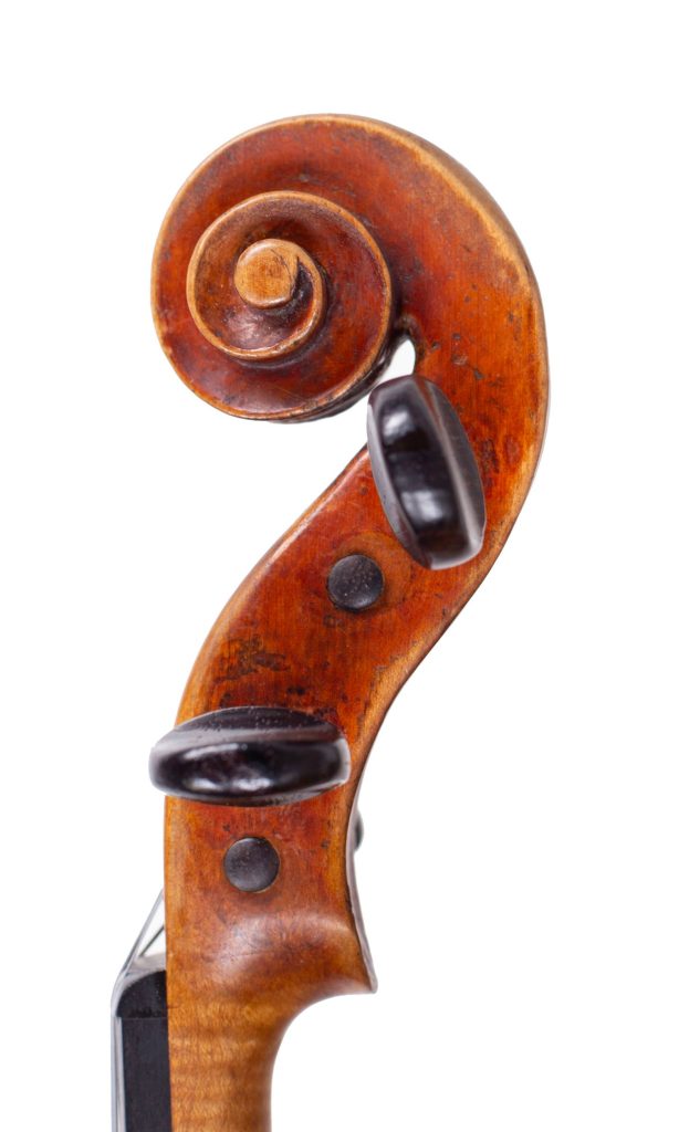 Violin by Giovanni Battista Ceruti, Cremona, circa 1795 — scroll