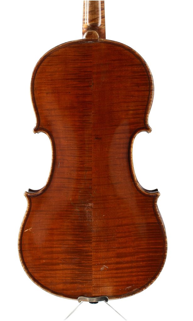 Violin, Workshop of François Barzoni, France, circa 1890 — back