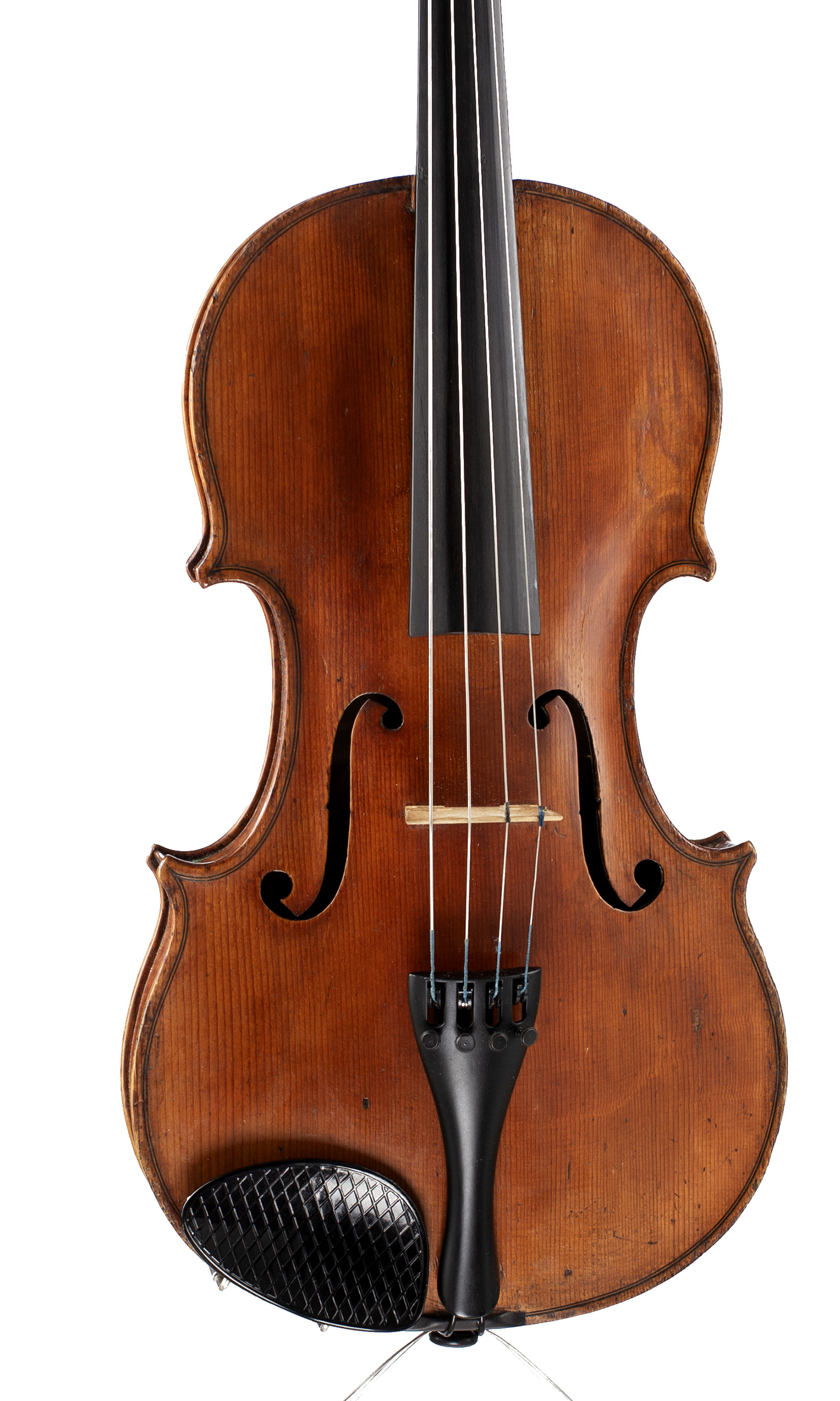 A viola by Bernard Simon Fendt Jnr, London, 1831 — angled view, 10°