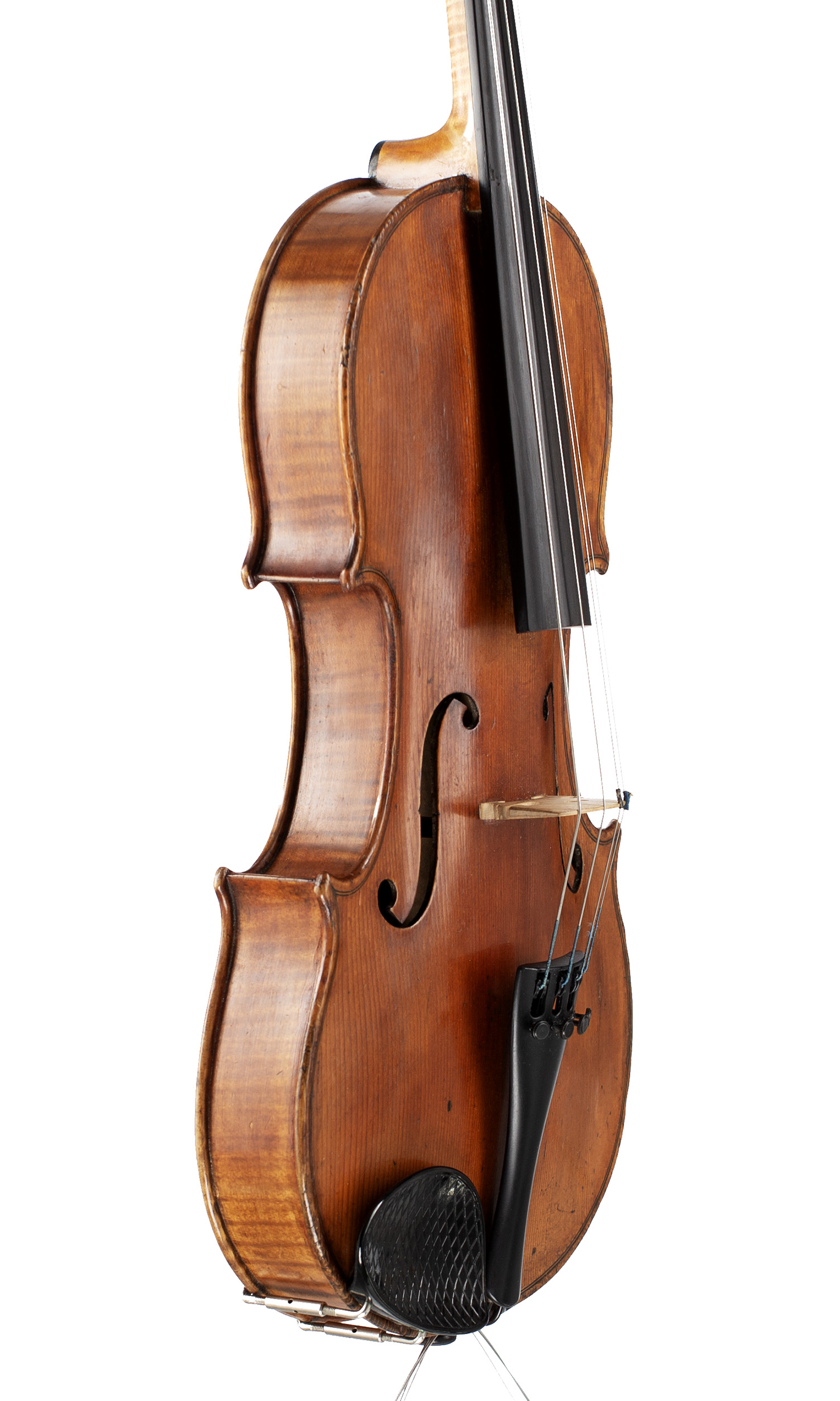 A viola by Bernard Simon Fendt Jnr, London, 1831 — angled view, 60°
