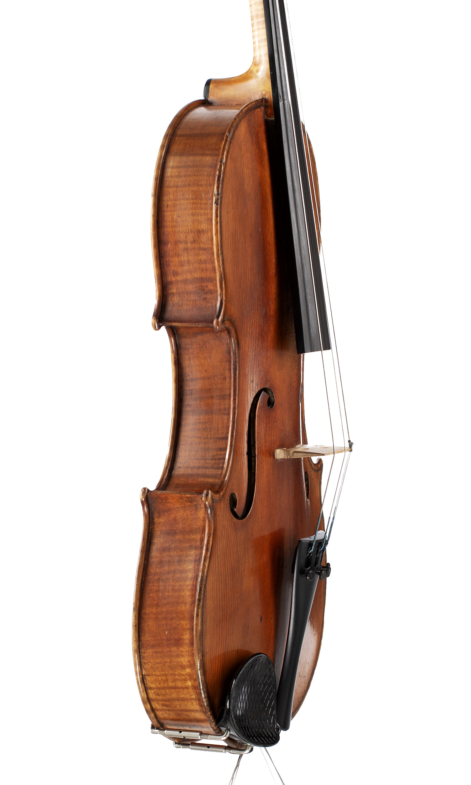 A viola by Bernard Simon Fendt Jnr, London, 1831 — angled view, 70°