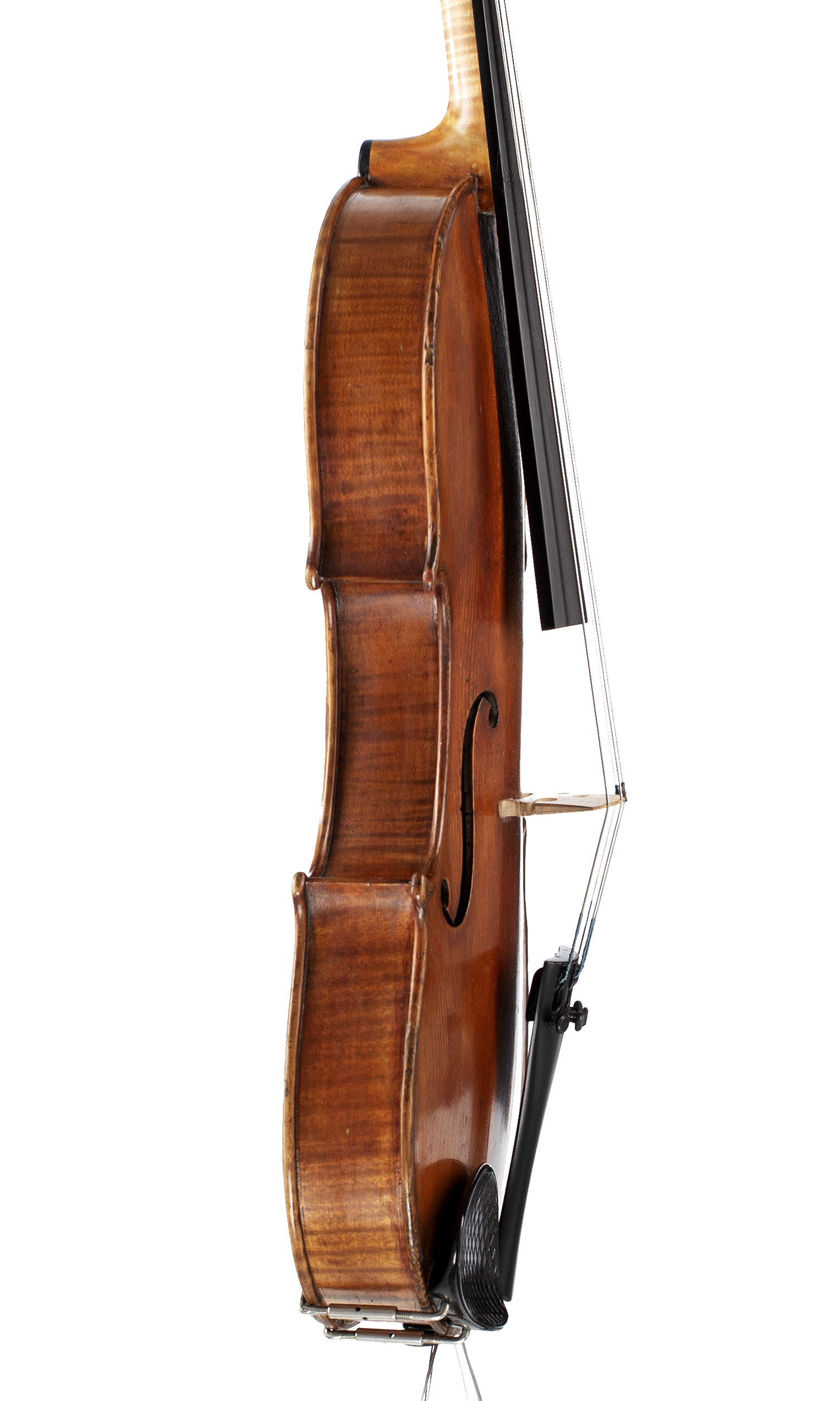 A viola by Bernard Simon Fendt Jnr, London, 1831 — angled view, 80°