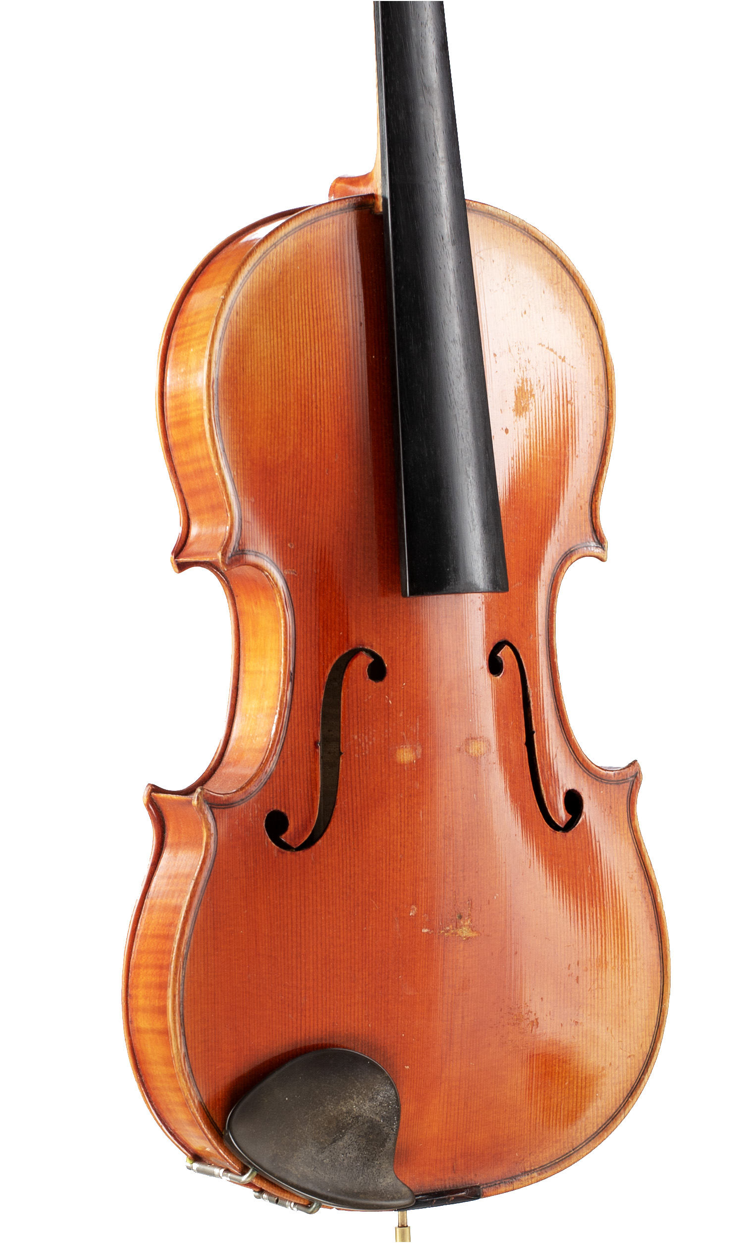 A violin by Gustav Ficker, Germany, 1964 — angled view, 30°